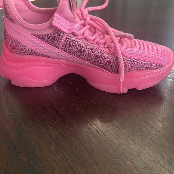 Steve Madden Pink SM NY 90 active fun fab embellished with bling!! - Picture 10 of 13